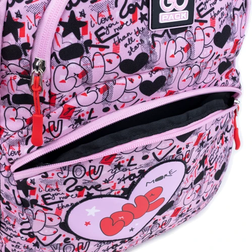 Рюкзак шкільний GoPack Education More love GO22-175M-2: Спинка Ортопедичне (анатомічна)