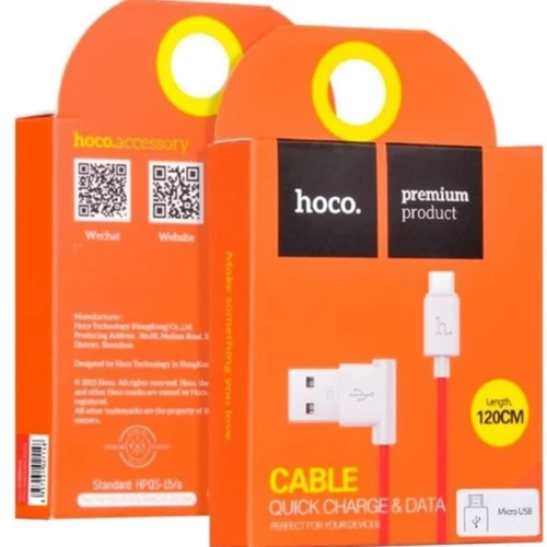 Кабель Hoco USB Cable to Lightning UPL11 1.2m Red: Тип USB Cable - Lightning
