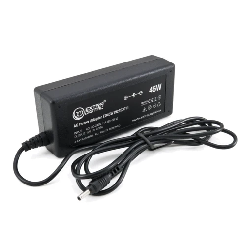 Зарядное устройство Extradigital ASUS 19V, 2.37A, 45W 3.0x1.35 (PSA3835): Мощность 45 Вт