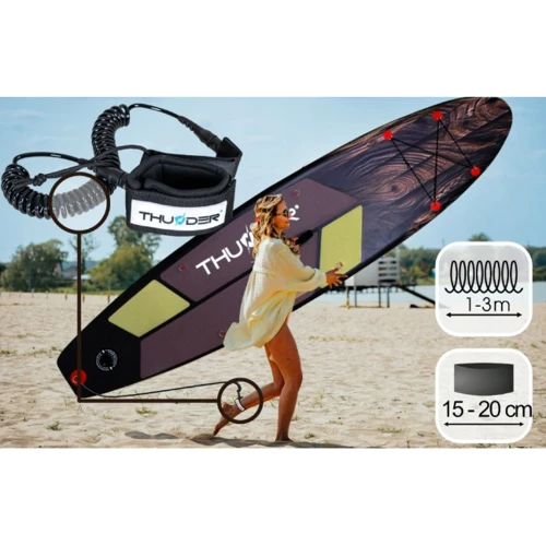 Надувная SUP доска THUNDER WOOD 320 (WOOD) фото 1