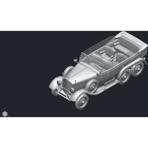 Автомобиль немецкого руководства II MB Typ G4 (1935 production), WWII German personnel car (ICM24011) фото 12