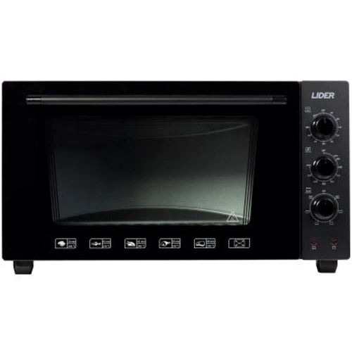 Электродуховка настольная LIDER 4223 LUX BLACK-RED
