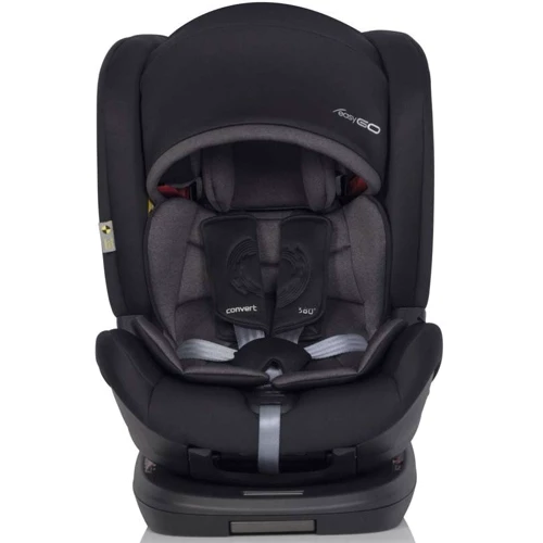 Автокресло EasyGo Convert izofix 0-36 9024-ECis-13 Iron, черный: Вес ребенка до 36 кг