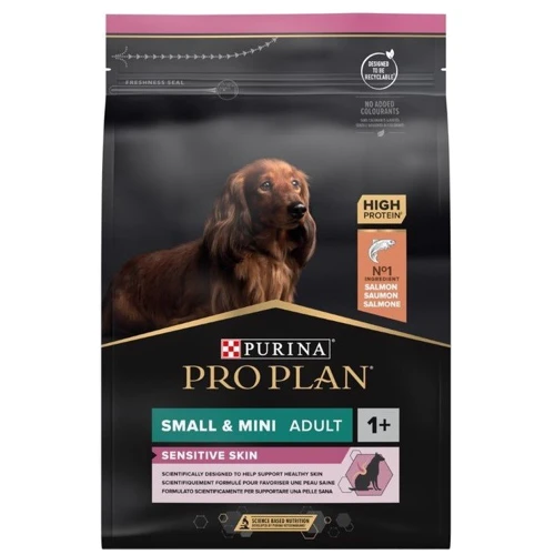 Сухой корм Pro Plan Small & Mini Sensitive Skin с лососем 3 кг (7613035114890): Основные ингредиенты Рис, Лосось