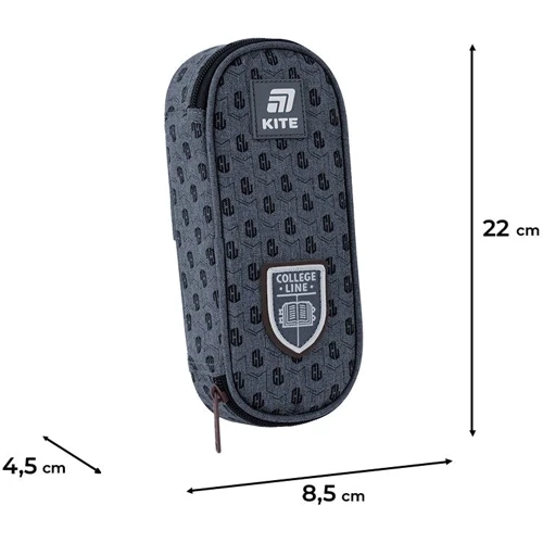 Набор Kite рюкзак + пенал + сумка для обуви 763M College Line Boy (SET_K25-763M-3): Цвет серый