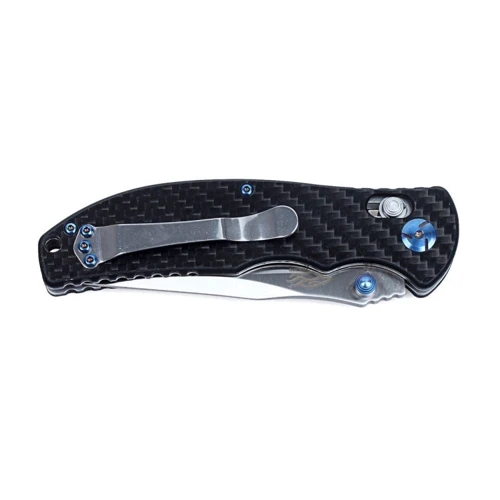 Нож Ganzo G7501-CF: Система открывания одной рукой есть