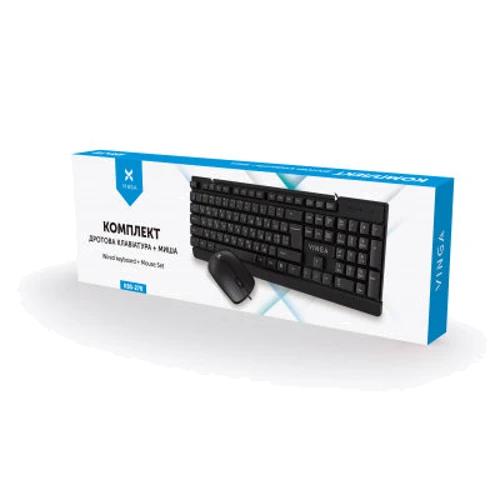 Комплект проводной Vinga KBS-270 Black