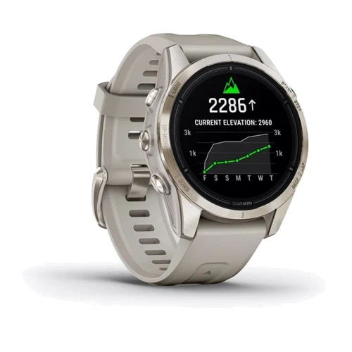 Смарт-годинник Garmin Epix Pro (Gen 2) 42mm Sapphire Soft Gold with Light Sand Band (010-02802-11): Час роботи до 16 дней