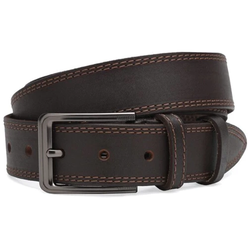 Мужской ремень Borsa Leather коричневый (Cv1gnn14-125)