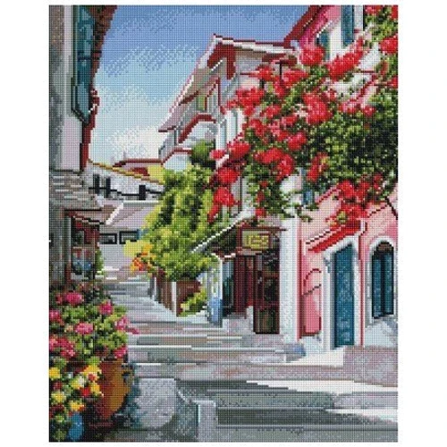 Алмазная мозаика Brushme Уютная улочка 40х50 см (GF4786)