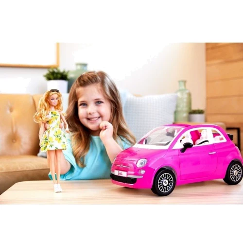 Набор с куклой Barbie Фиат розовый фото 4