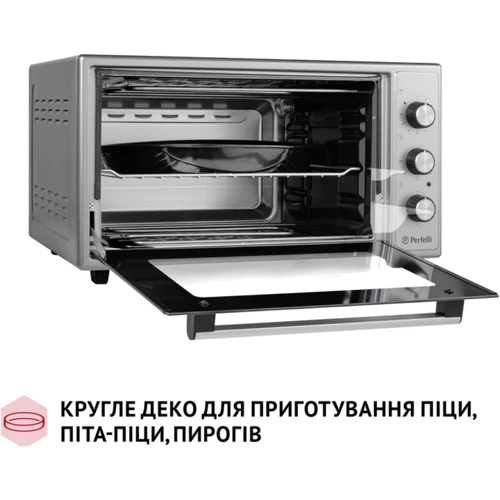 Електрична духовка настільна PERFELLI CLASSIC 48 GREY фото 13
