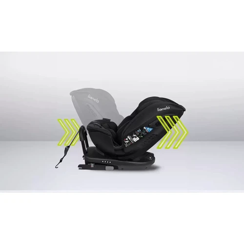 Автокресло Lionelo Bastiaan RWF i-Size Black Carbon: Крепление Isofix есть