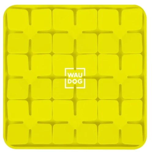 Коврик WAUDOG Silicone для поиска корма желтый 205х205х17 мм ( 23518)