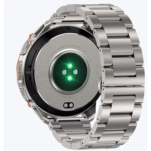 Смарт-годинник Kospet Tank T3 Ultra 2 Silver Silicone Basic + Steel Premium