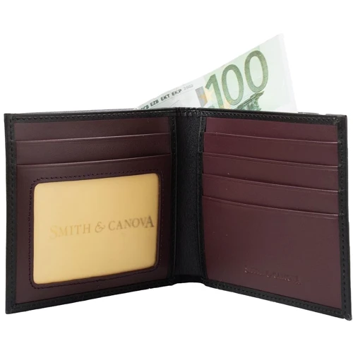 Мужское портмоне Smith&Canova черное (FUL90015-BLK-BRG): Тип Портмоне