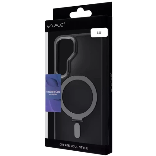 Чехол для телефонов WAVE Attraction Case with MagSafe Gray for Samsung S931 Galaxy S25: Тип накладка на заднюю часть