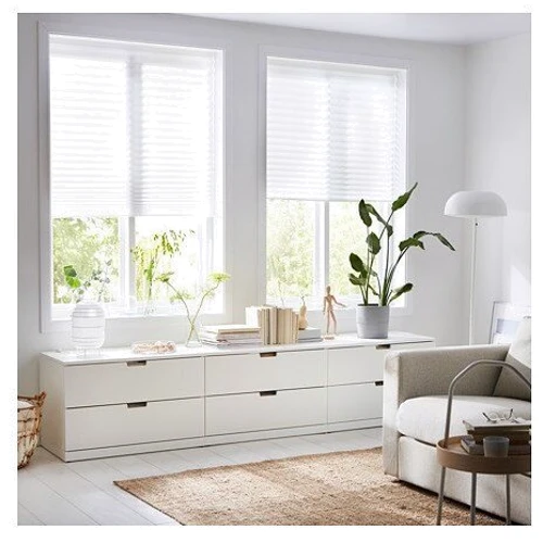 Штора-плісе ІКЕА Schottis 90х190 см Білий (20242282)