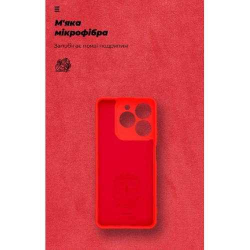 Чохол для телефона ArmorStandart ICON Case Camera cover Red для Realme C63 4G / C61 4G (ARM78461) фото 6