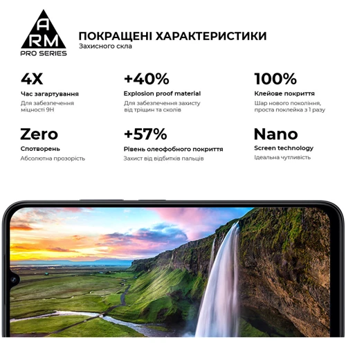 ArmorStandart Tempered Glass Pro Black для Poco C85 4G (ARM85414)