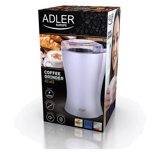 Кофемолка Adler AD 443: Резервуар для молотого кофе Нет