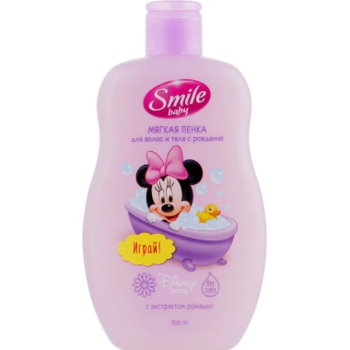 Smile baby Мягкая пенка для волос и тела с экстрактом ромашки 300 ml