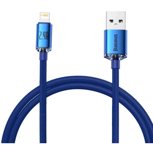 Кабель Baseus USB Cable to Lightning Crystal Shine Series 2.4A 2m Blue (CAJY000103)