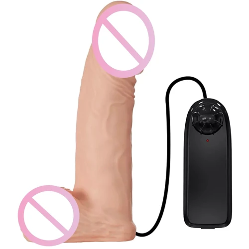 Страпон с вибрацией LYBAILE Ultra Passionate Harness Strap On RealDeal 7.6" (BW-022087ZR)