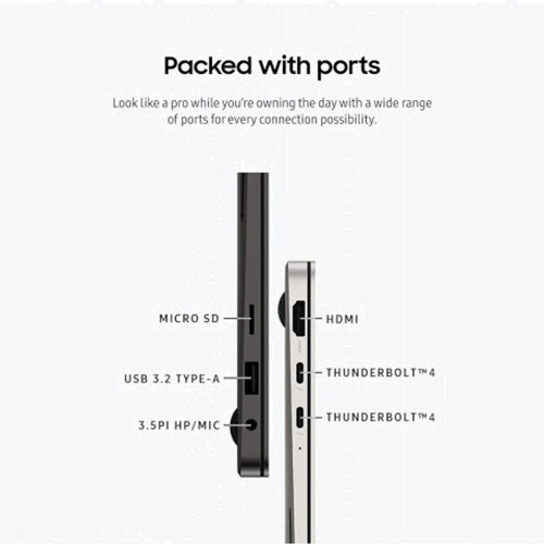 Ноутбук Samsung Galaxy Book3 Pro (NP960XFG-KA1US) RB: Оперативная память 16 ГБ