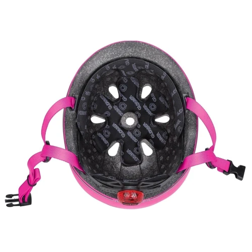 Шолом захисний дитячий GLOBBER EVO LIGHTS, пастельний рожевий, з ліхтариком, 45-51см (XXS / XS): Стать дівчинка