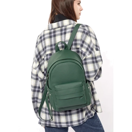 Женский рюкзак Sambag Dali BKH зеленый (15351007): Тип ручки Короткая ручка, Плечевой ремень