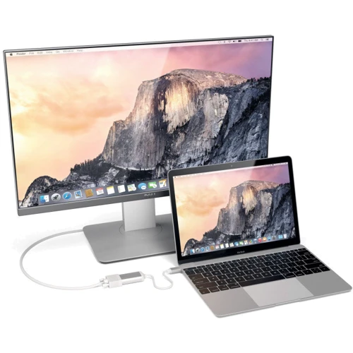 Адаптер Satechi Adapter USB-C to VGA Silver (ST-TCVGAS) фото 4