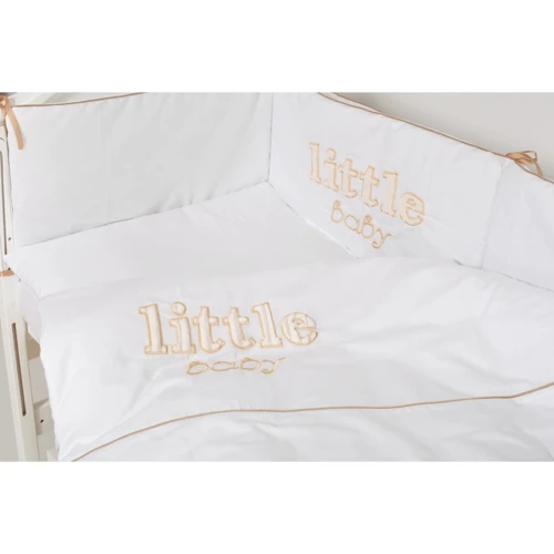 Постельный комплект Twins Little Baby 4042-TLB--02 white/beige 6 эл. белый/беж: Тип постельный комплект