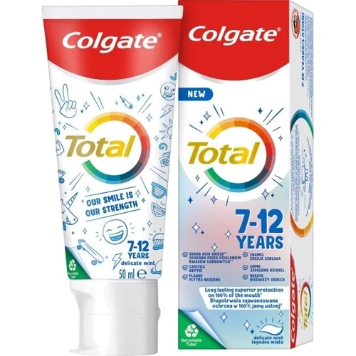 Зубная паста Colgate Total kids 7-12 лет 50 мл (8718951433120): Возраст 7-12 лет