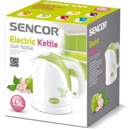 Электрочайник Sencor SWK 1501GR: Объем, л 1.5