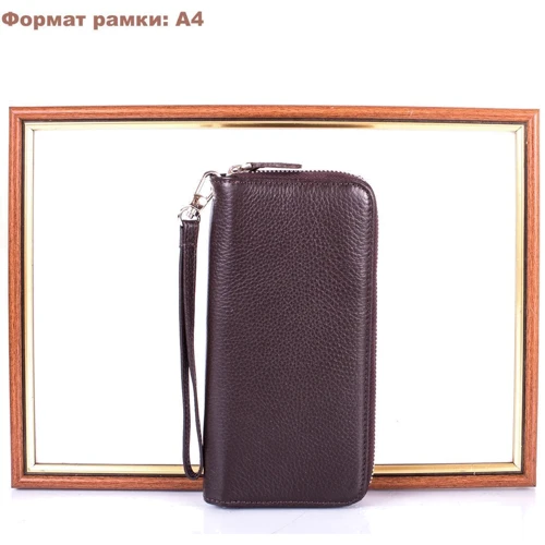 Женский кошелек Canpellini темно-коричневый (SHI706-14): Формат кошелька Горизонтальный