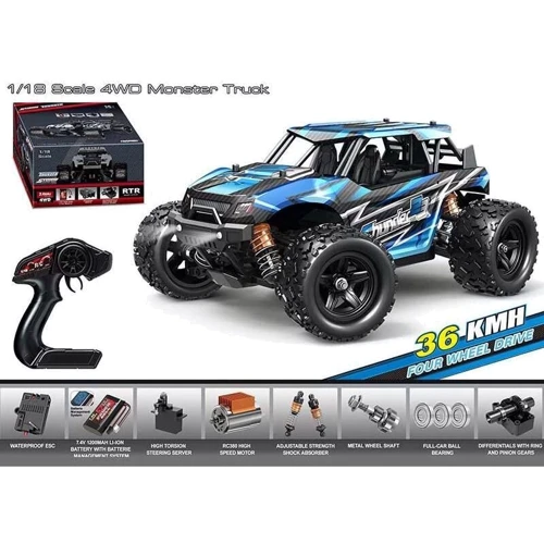 Джип на радиоуправлении: свет, противоударный корпус, резиновые шины (HS 18303)