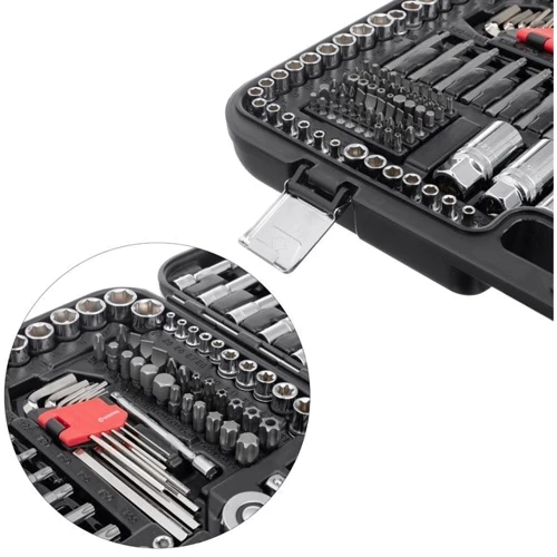 INTERTOOL ET-8233 Набор инструментов 1/2" & 3/8" & 1/4", 233ед., Cr-V STORM фото 11