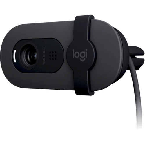 Logitech Brio 100 Full HD Graphite (960-001585): Додатково Ручная фокусировка, Встроенный микрофон