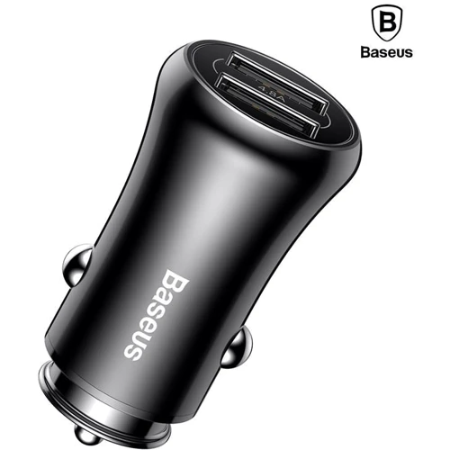 Зарядное устройство Baseus USB Car Charger 2xUSB Gentleman Black (CCALL-GB01): Тип автомобильное