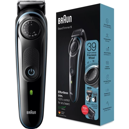 Машинка для стрижки (триммер) Braun BT5340: Зона применения Для бороды, Для тела
