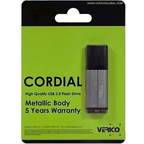 USB-флешка Verico 16GB Cordial Grey (1UDOV-MFGYG3-NN): Объем памяти 16 GB