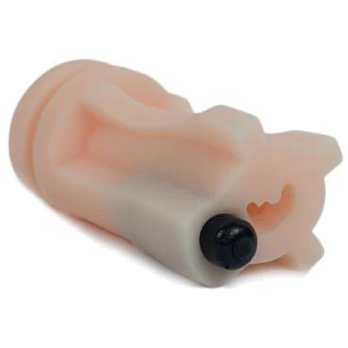 Мастурбатор губки CyberSkin Vulcan Deep Throat w/Vibration, Cream