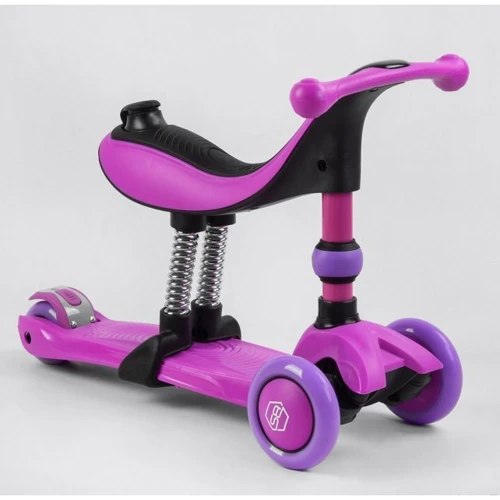 Самокат-беговел Best Scooter 3 в 1 фиолетовый (BS-26566): Максимальная допустимая нагрузка, кг 70