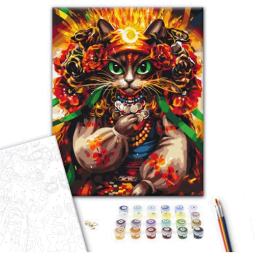 Картина за номерами Brushme Кішка Ворожка © Маріанна Пащук 40х50 см (BS53862): Виробник Brushme