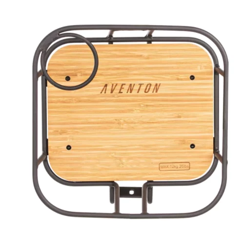 Багажник передний Aventon Pace Soltera деревянная вставка