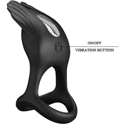 Виброкольцо LYBAILE Pretty Love Vibrant Penis Ring Sila Black