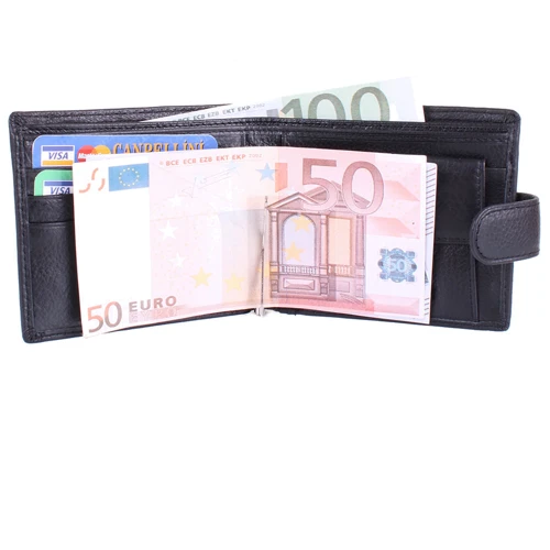 Мужское портмоне ST Leather Accessories черное (NST113-1-black) фото 7