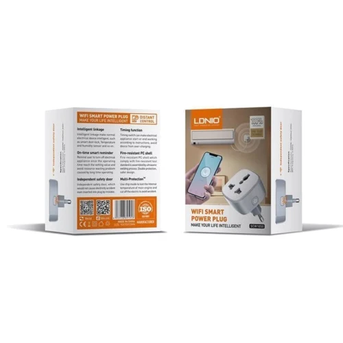 Сетевой фильтр LDNIO SCW1050 Wi-Fi (1x220V) White: Тип Сетевые фильтры