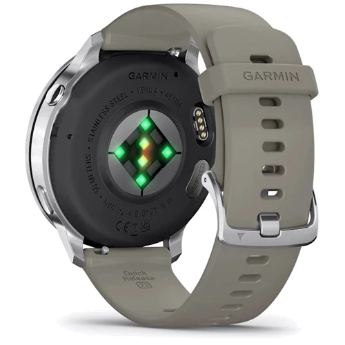 Смарт-часы Garmin Venu 4 45mm Silver with Silver Grey Silicone Band (010-03014-01)